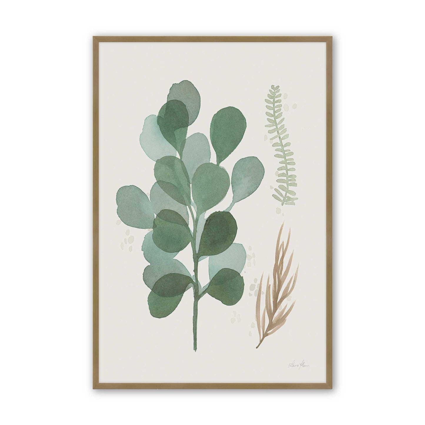 [Color:Brushed Gold], Picture of art in a Brushed Gold frame