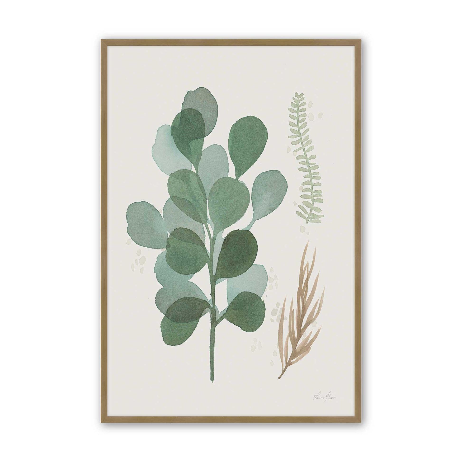 [Color:Brushed Gold], Picture of art in a Brushed Gold frame