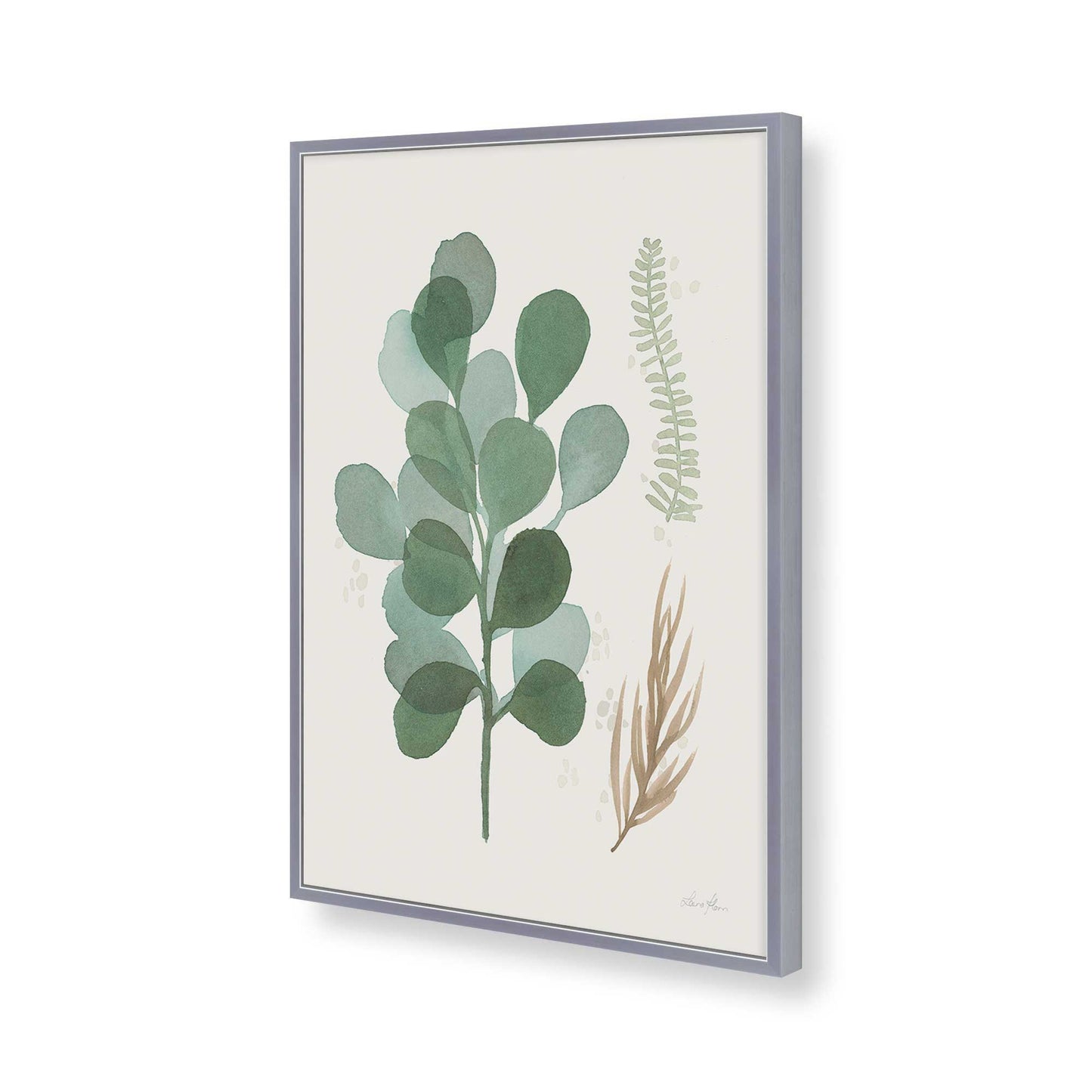 [Color:Polished Chrome], Picture of art in a Polished Chrome frame of the corner