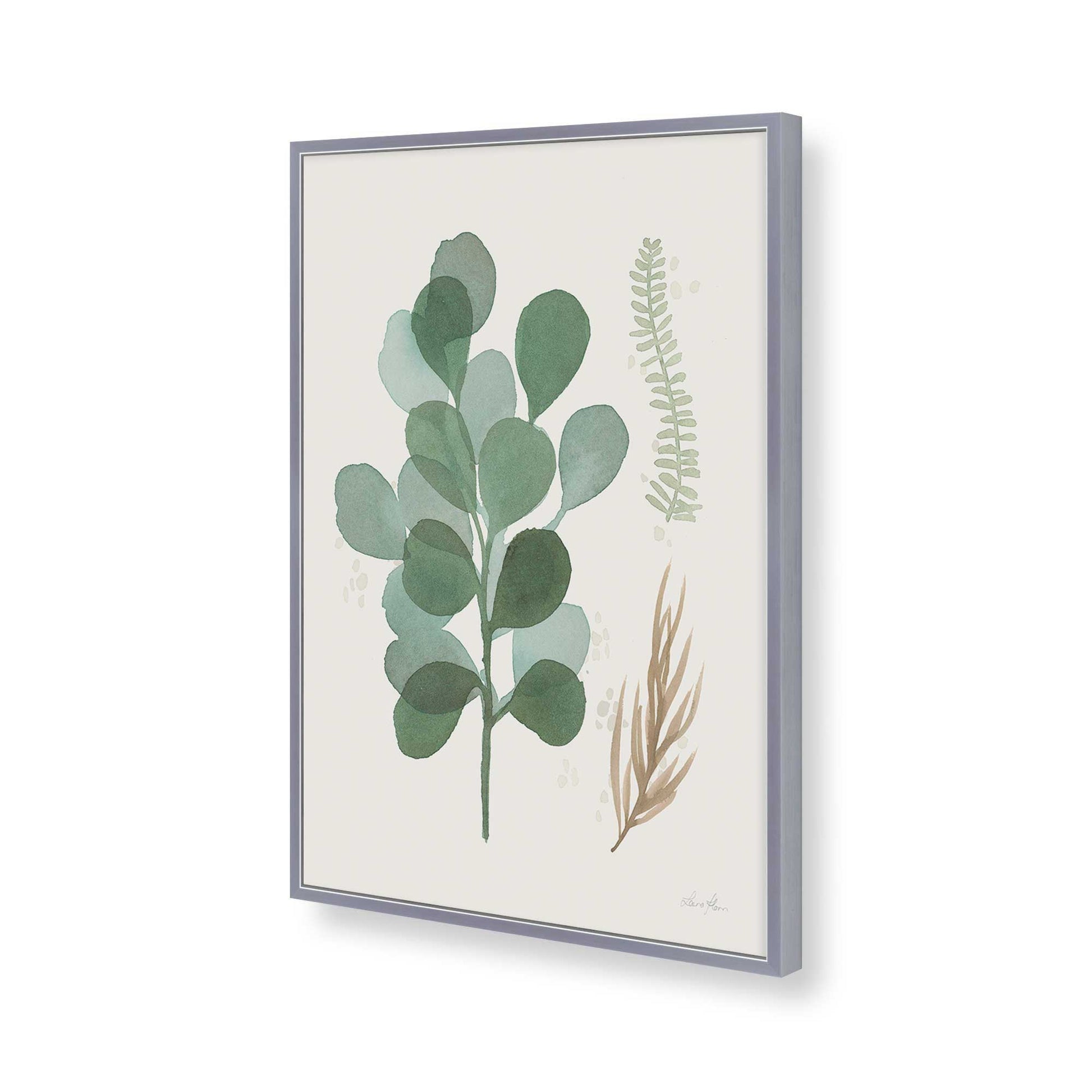 [Color:Polished Chrome], Picture of art in a Polished Chrome frame of the corner