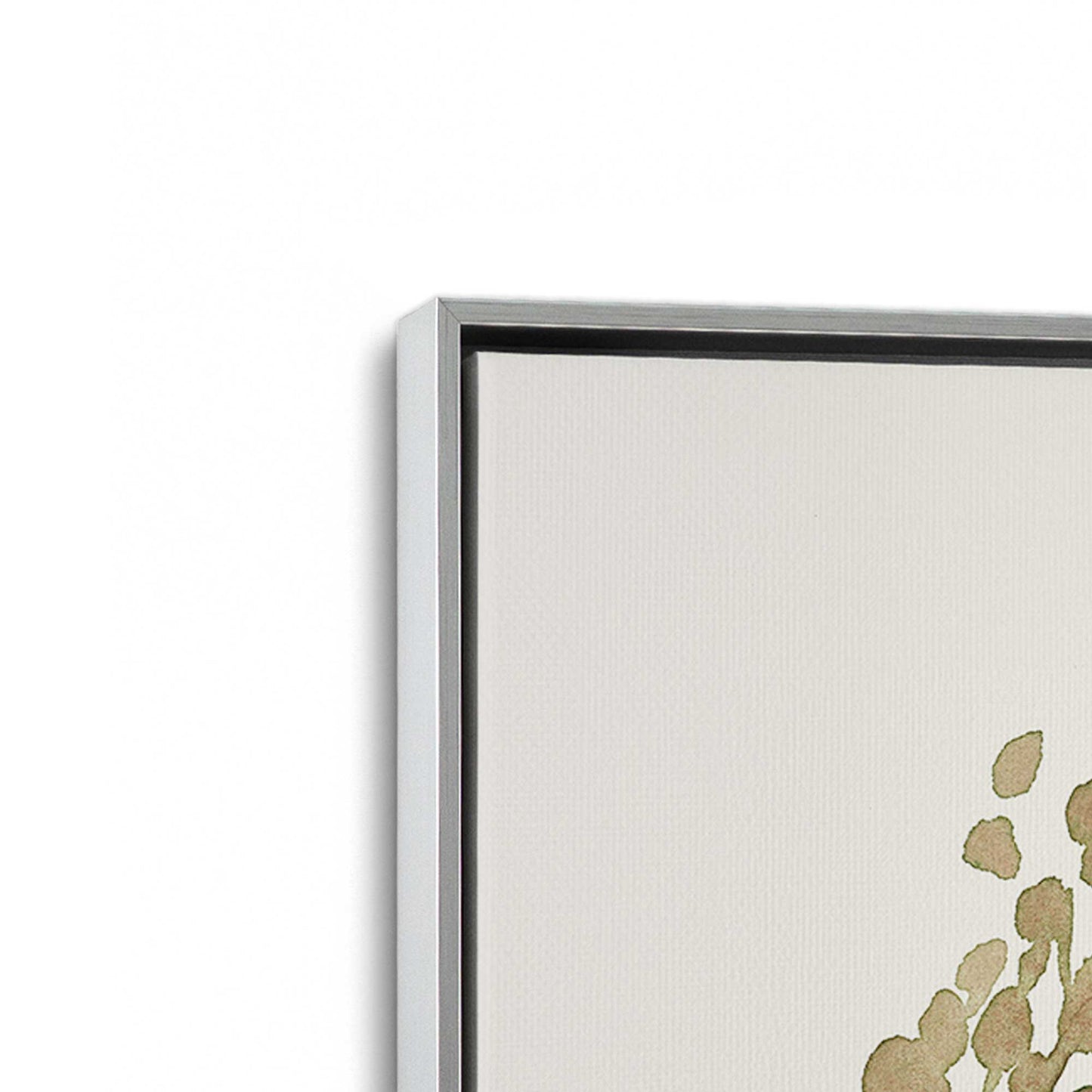 [Color:Polished Chrome], Picture of art in a Polished Chrome frame at an angle