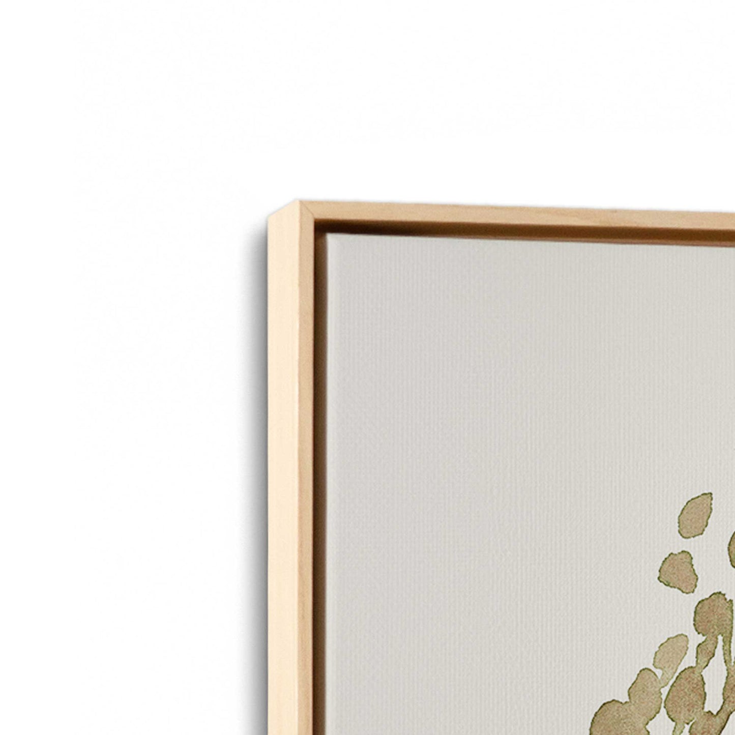 [Color:American Maple], Picture of art in a American Maple frame at an angle