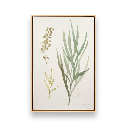 Earthy Greens in Bloom, Set of 4 Canvas Prints