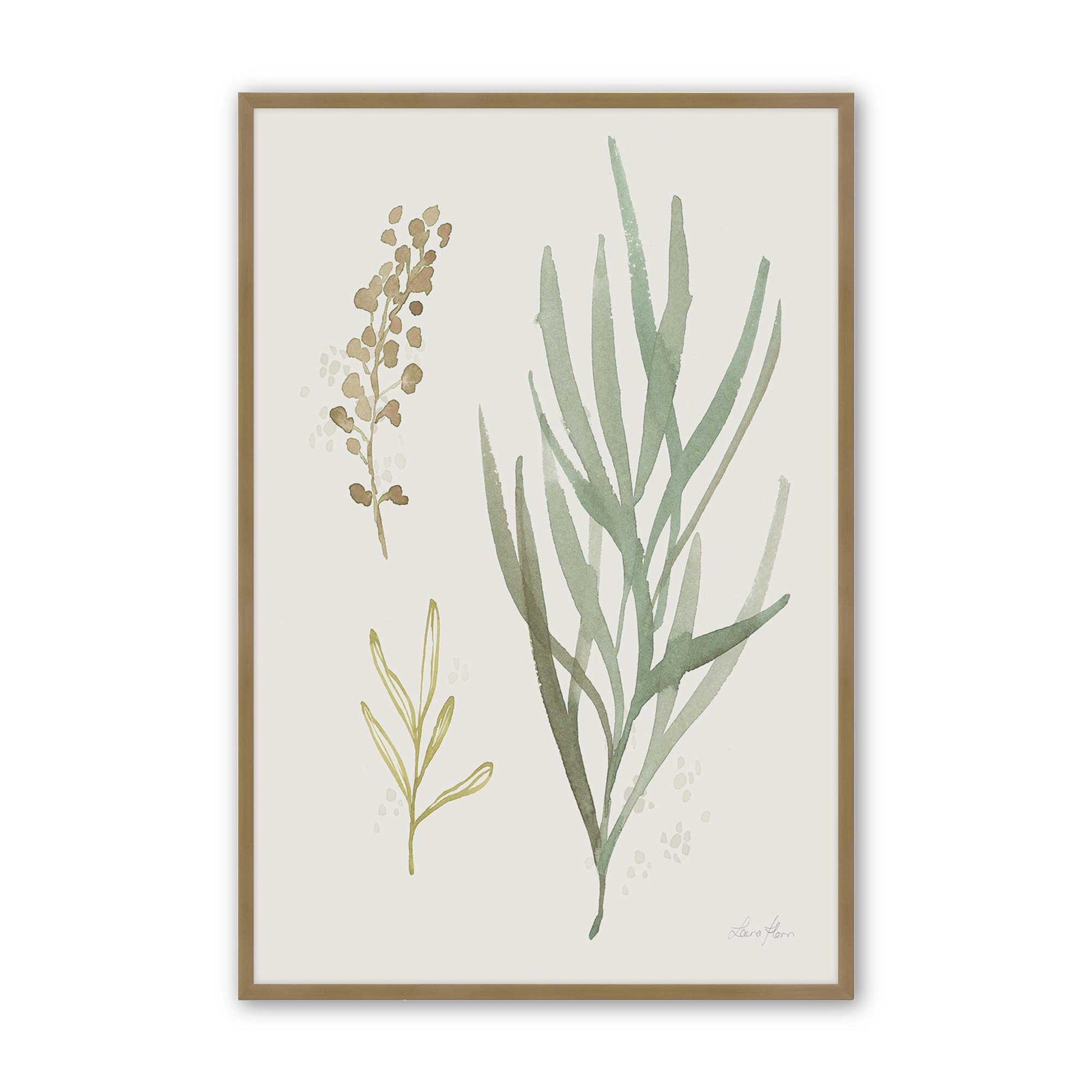[Color:Brushed Gold], Picture of art in a Brushed Gold frame