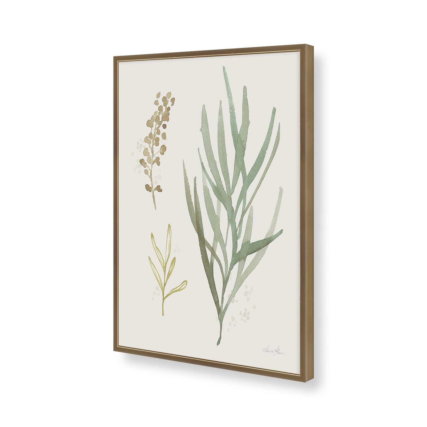 [Color:Brushed Gold], Picture of art in a Brushed Gold frame of the corner