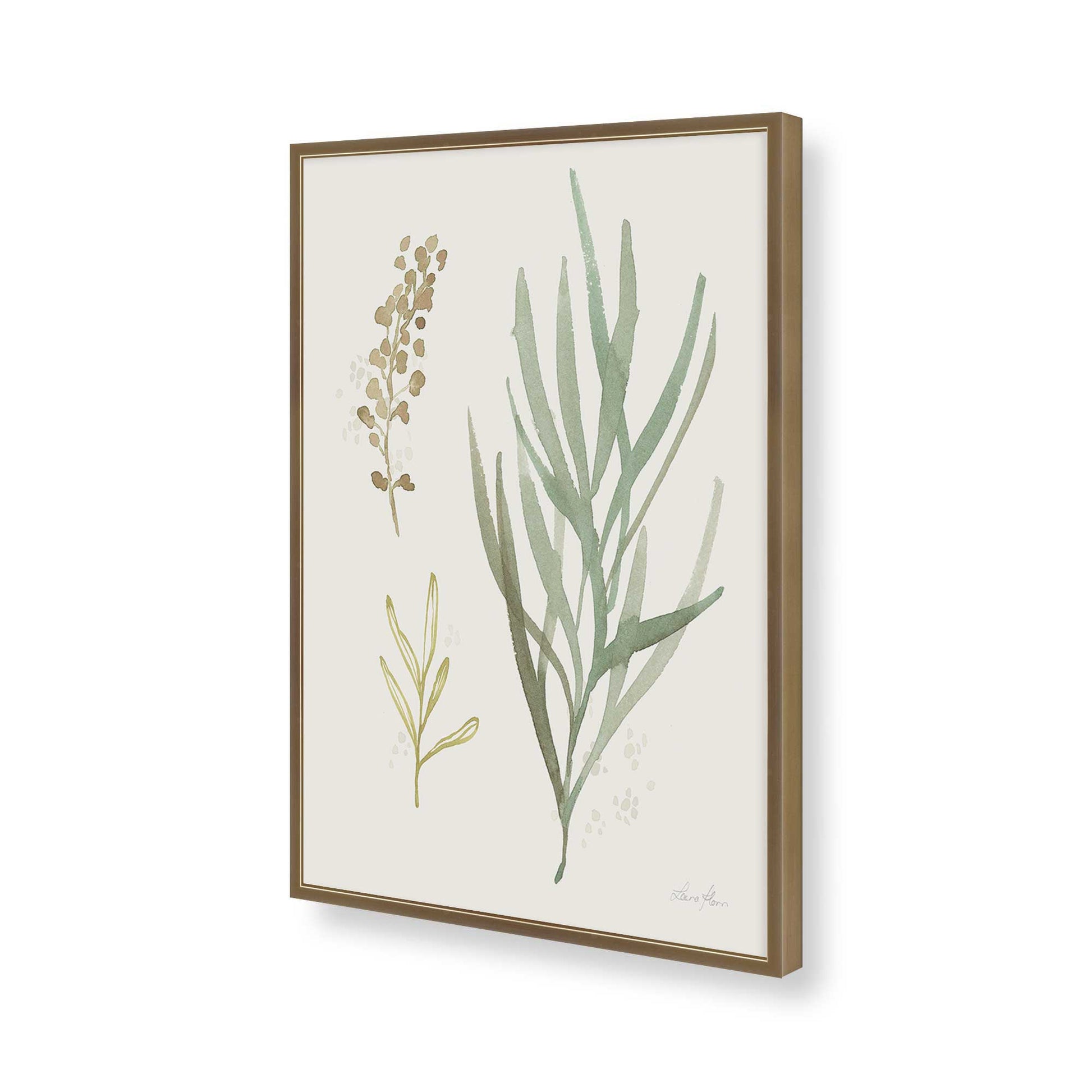 [Color:Brushed Gold], Picture of art in a Brushed Gold frame of the corner