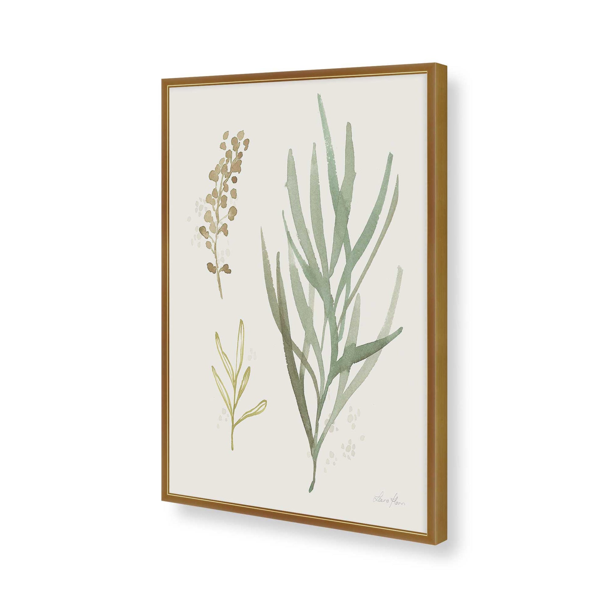 [Color:Polished Gold], Picture of art in a Polished Gold frame of the corner