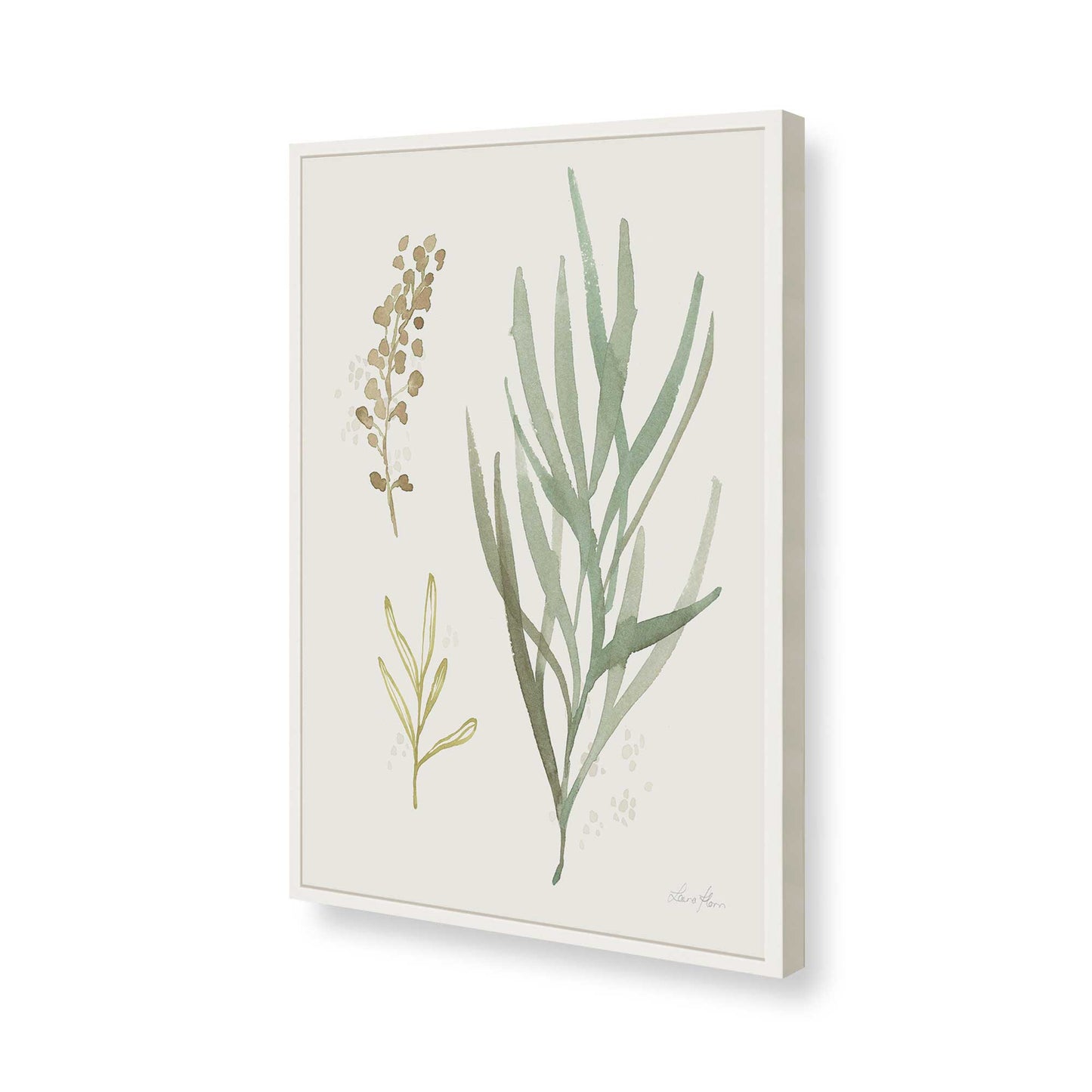 [Color:Opaque White], Picture of art in a Opaque White frame of the corner