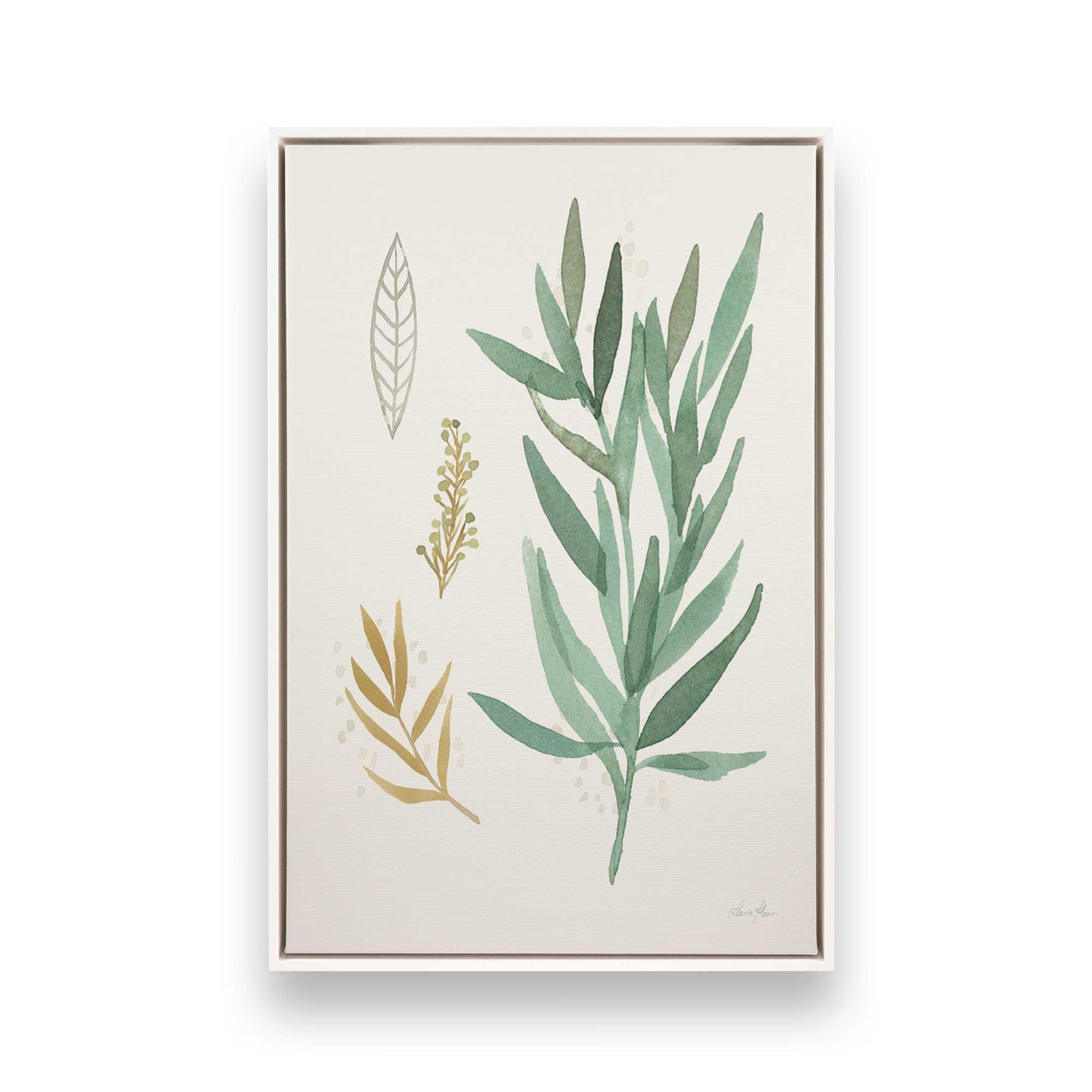 [Color:Opaque White], Picture of art in a White frame