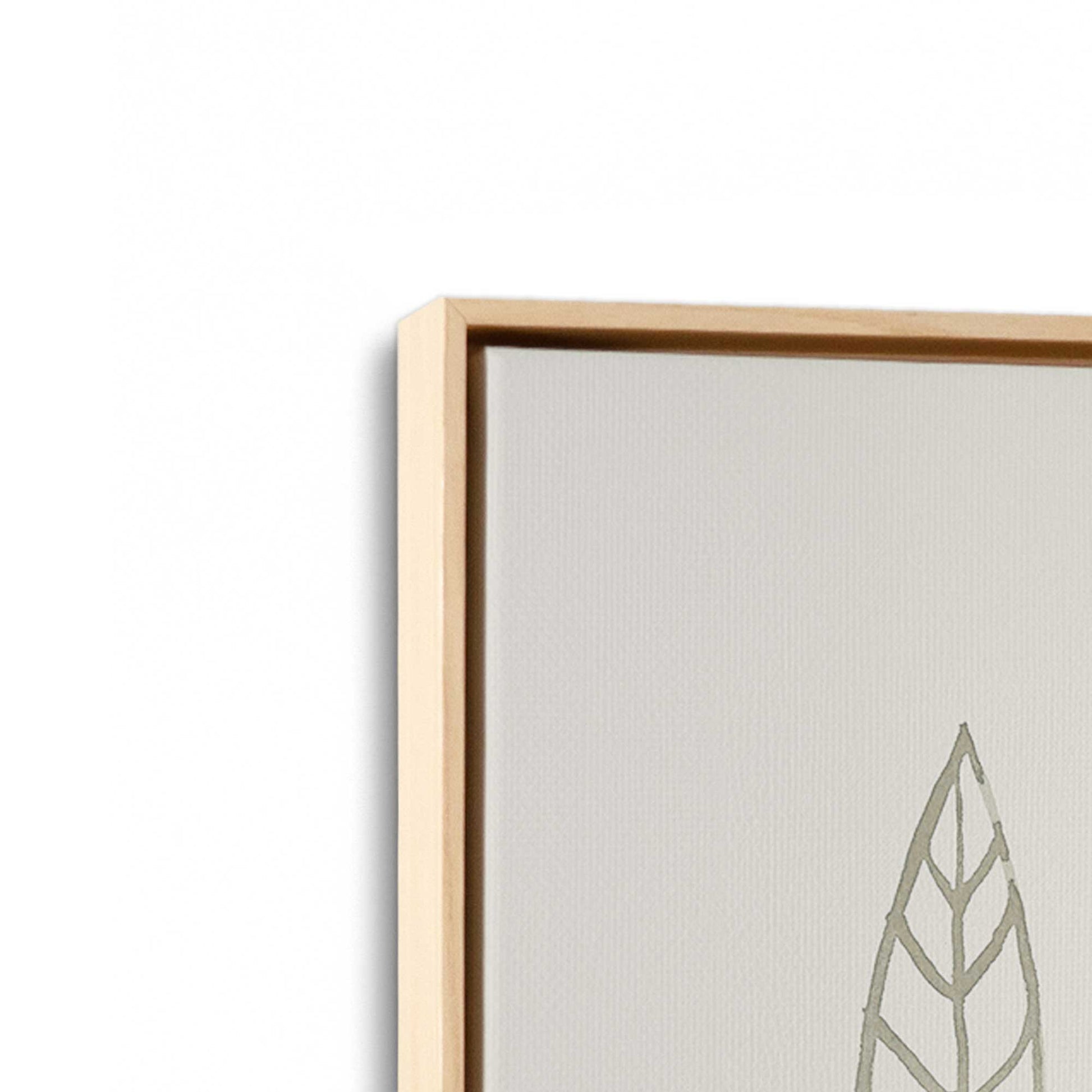 [Color:American Maple], Picture of art in a American Maple frame at an angle