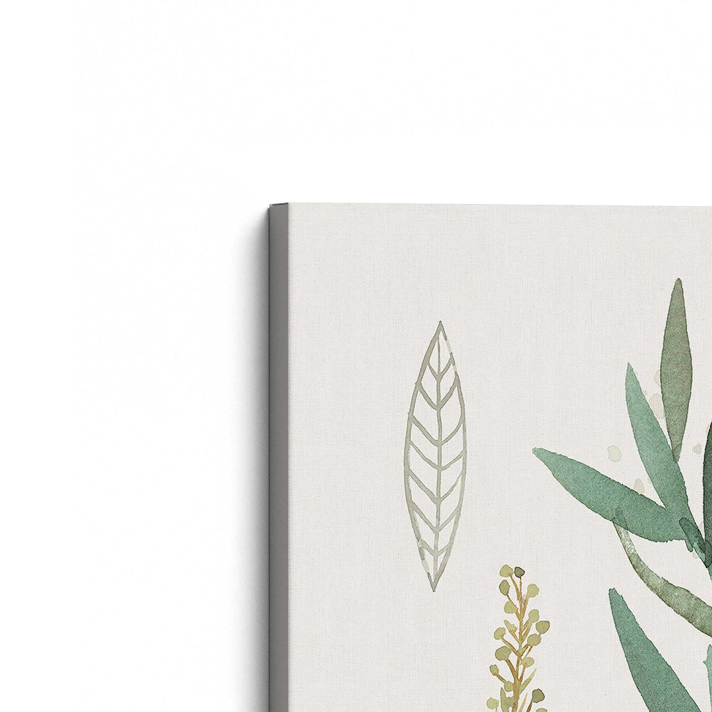 [Color:Stretched Canvas], Picture of the corner of the art