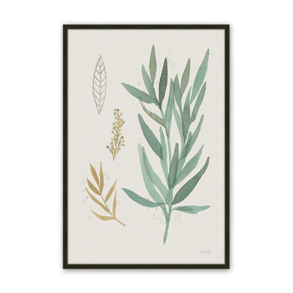 Earthy Greens in Bloom Set of 4 Art Prints