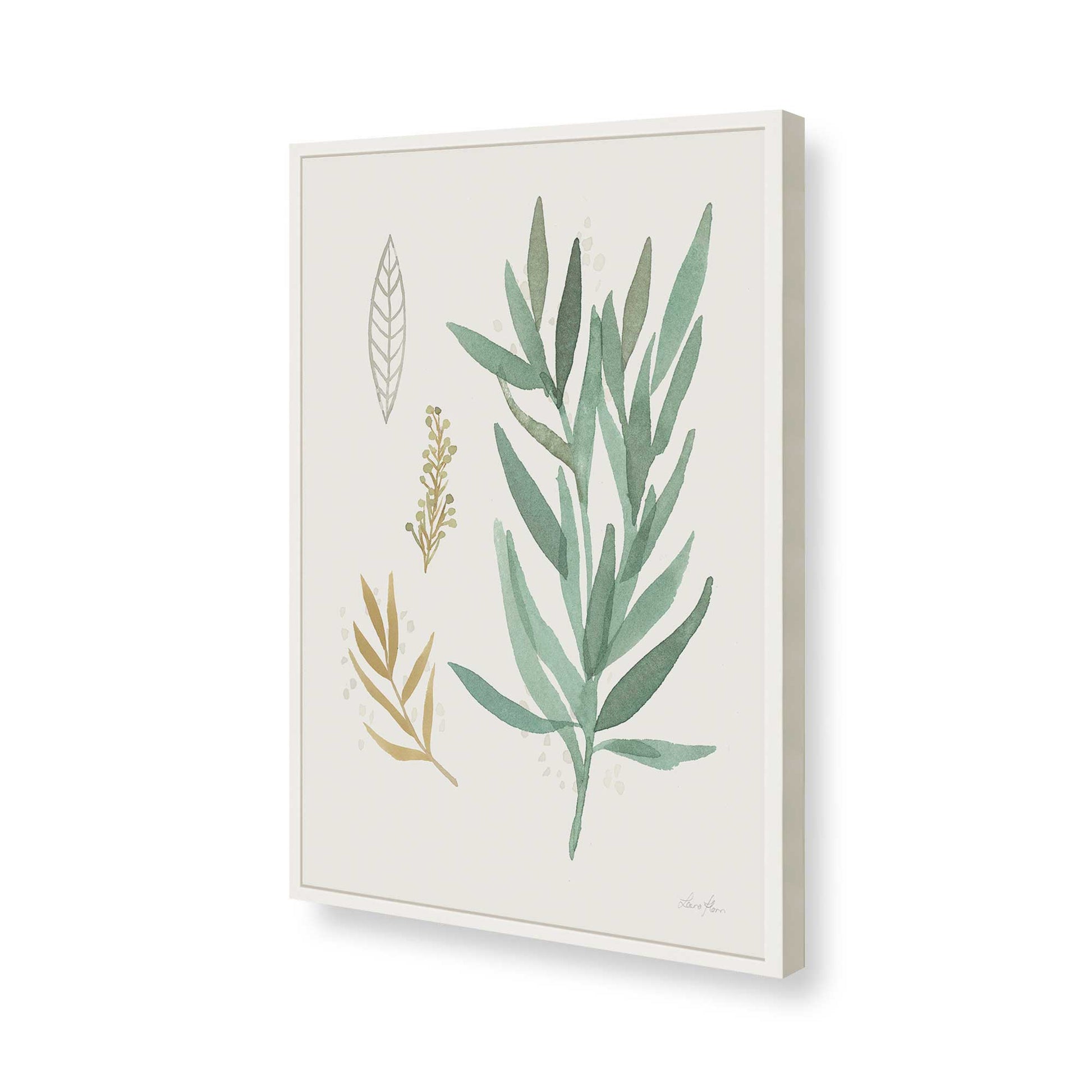 [Color:Opaque White], Picture of art in a Opaque White frame of the corner