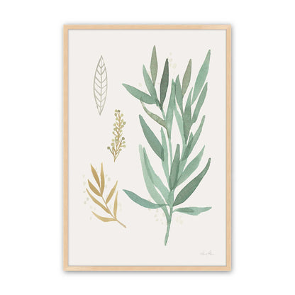 Earthy Greens in Bloom Set of 4 Art Prints