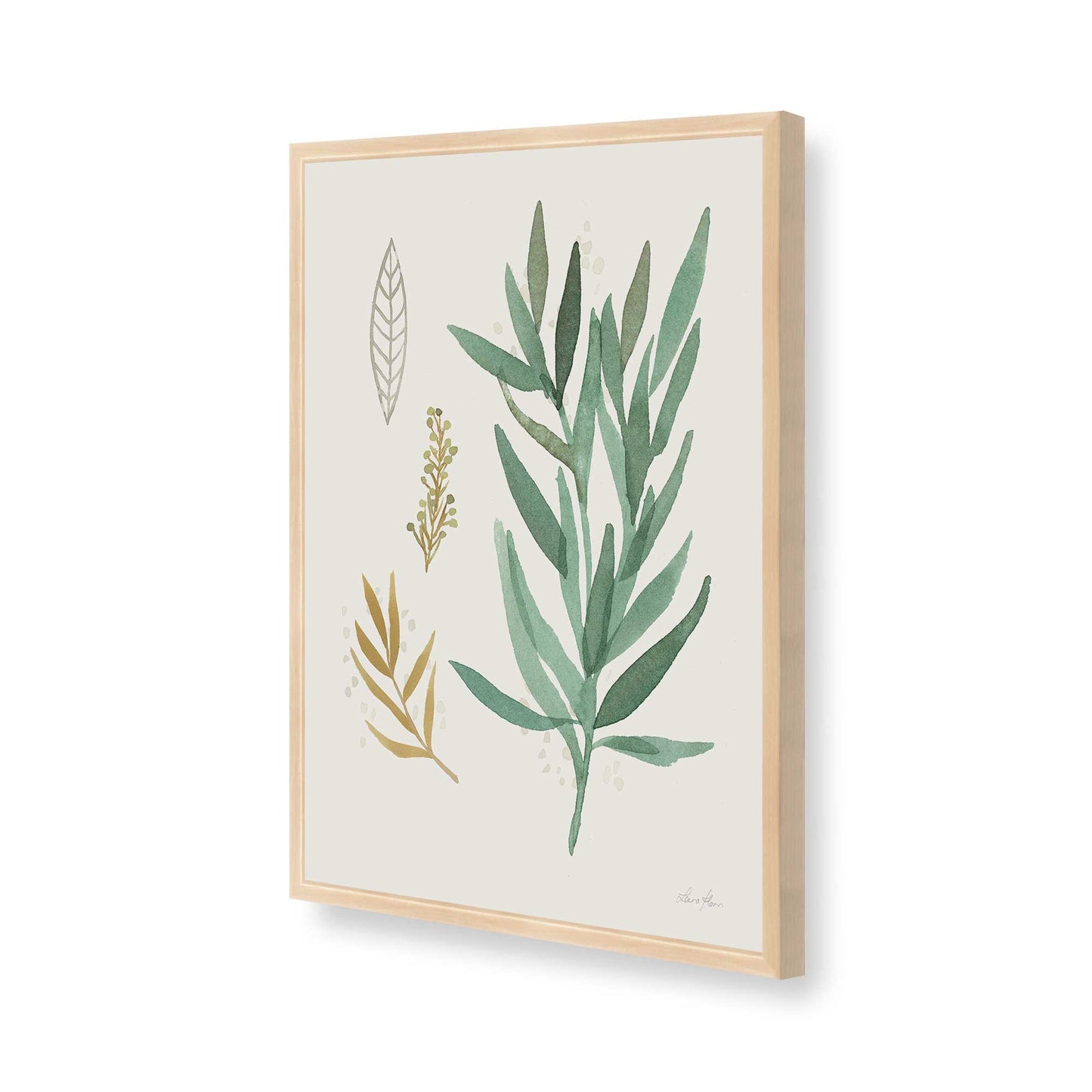 [Color:Raw Maple], Picture of art in a Raw Maple frame of the corner