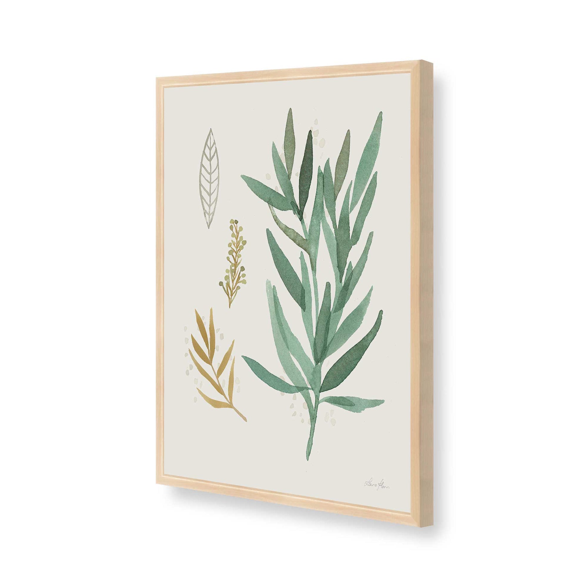 [Color:Raw Maple], Picture of art in a Raw Maple frame of the corner