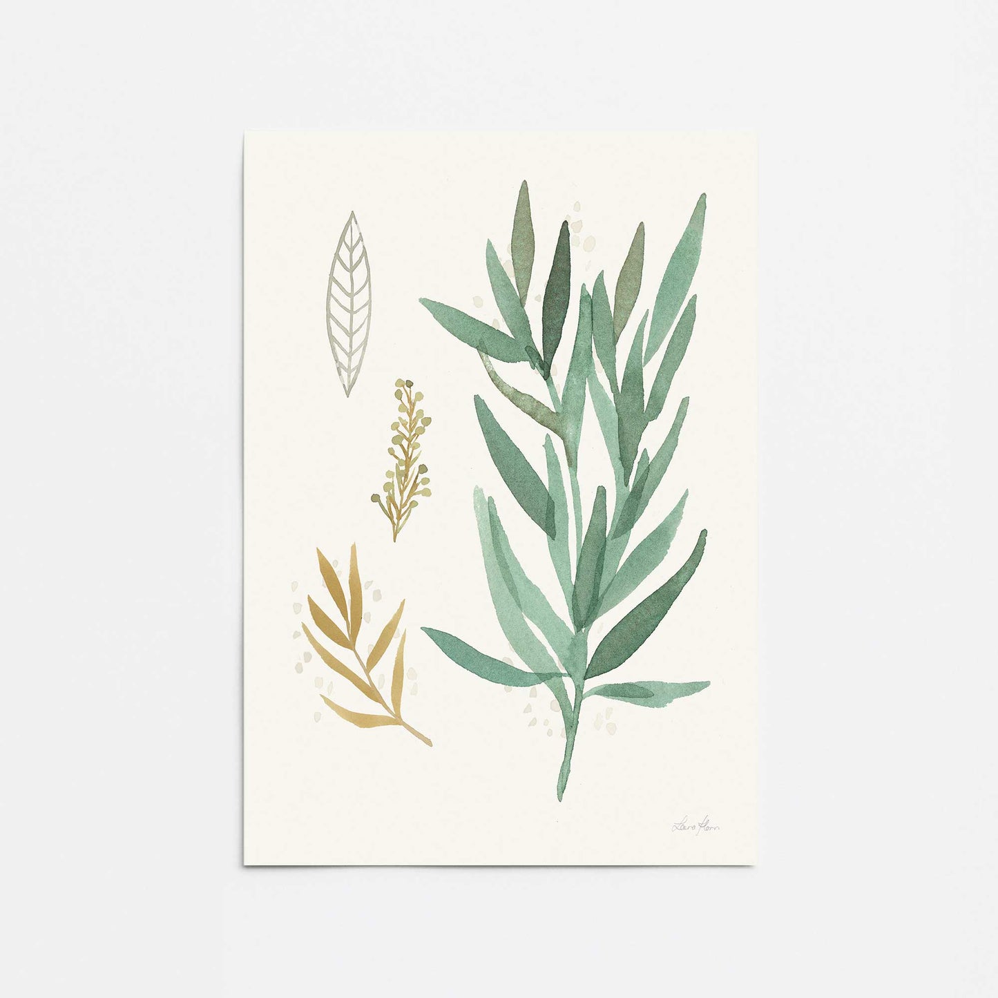 [color:Rolled Print], Picture of close up of art