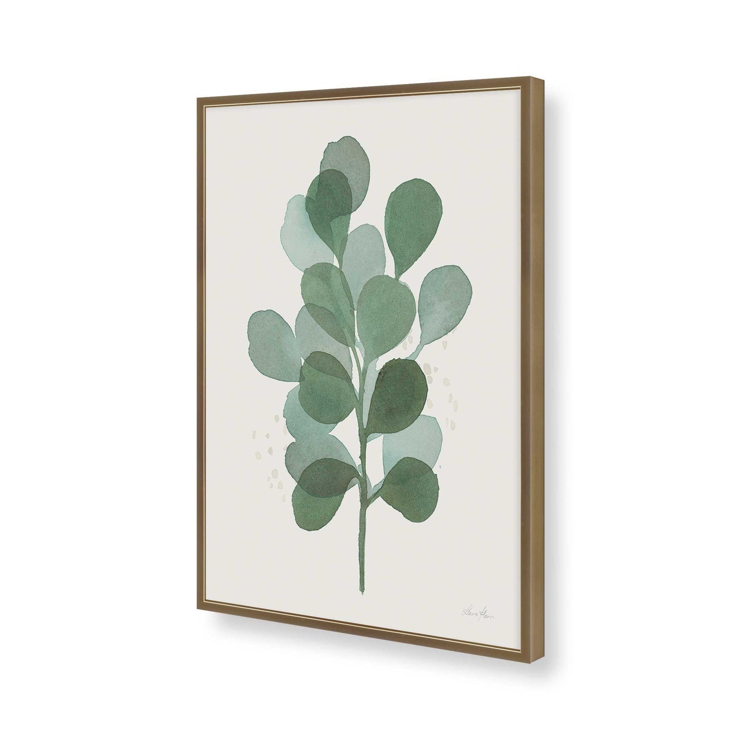 [Color:Brushed Gold], Picture of art in a Brushed Gold frame of the corner