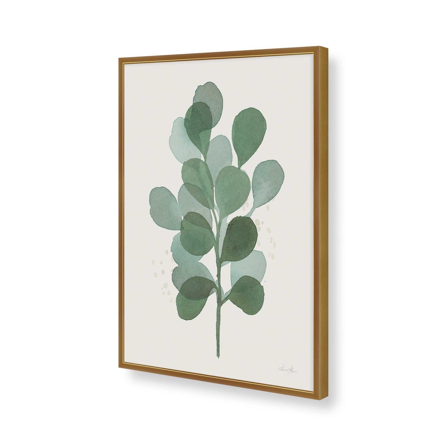 [Color:Polished Gold], Picture of art in a Polished Gold frame of the corner