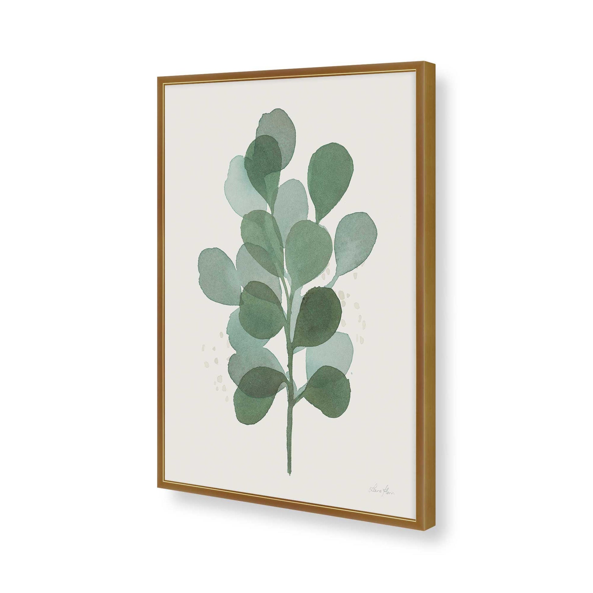 [Color:Polished Gold], Picture of art in a Polished Gold frame of the corner