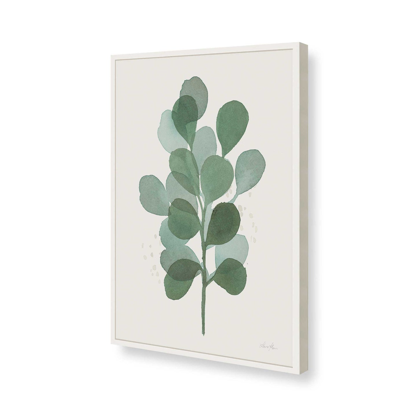 [Color:Opaque White], Picture of art in a Opaque White frame of the corner