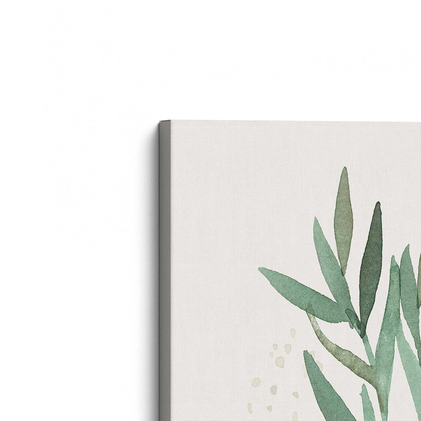 [Color:Stretched Canvas], Picture of the corner of the art