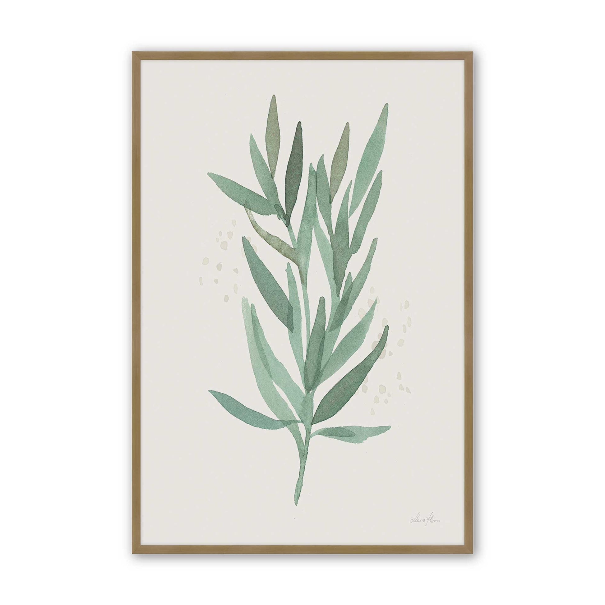 [Color:Brushed Gold], Picture of art in a Brushed Gold frame