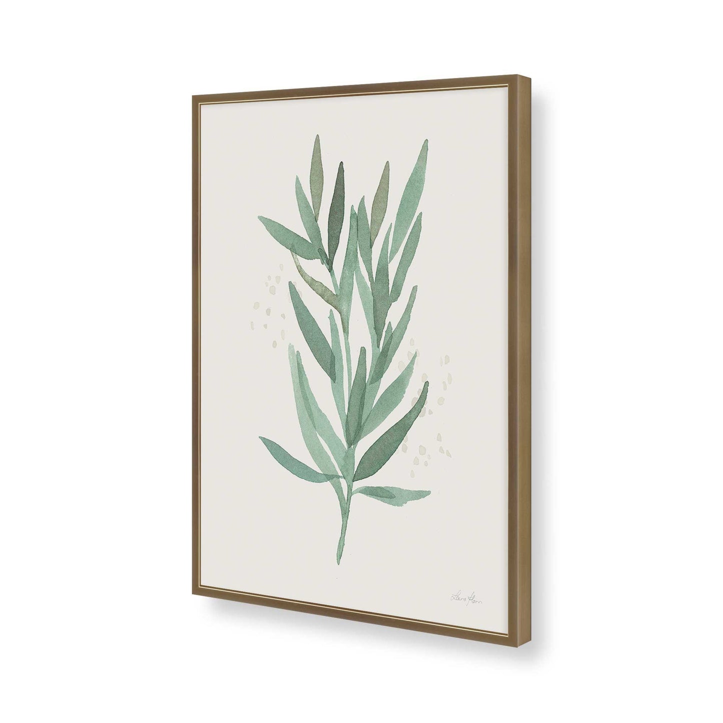 [Color:Brushed Gold], Picture of art in a Brushed Gold frame of the corner
