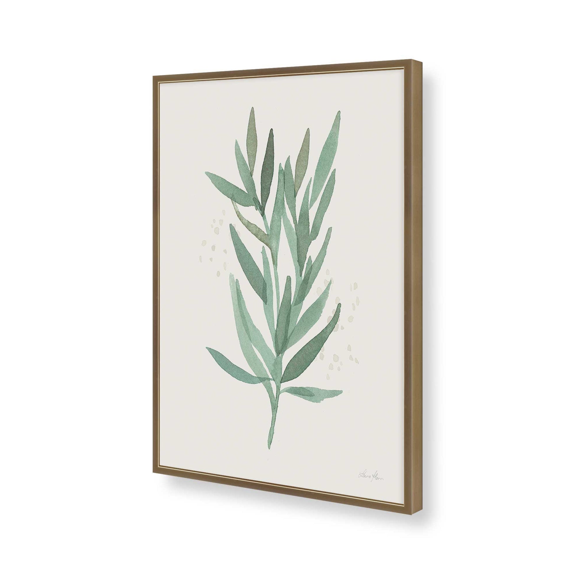 [Color:Brushed Gold], Picture of art in a Brushed Gold frame of the corner
