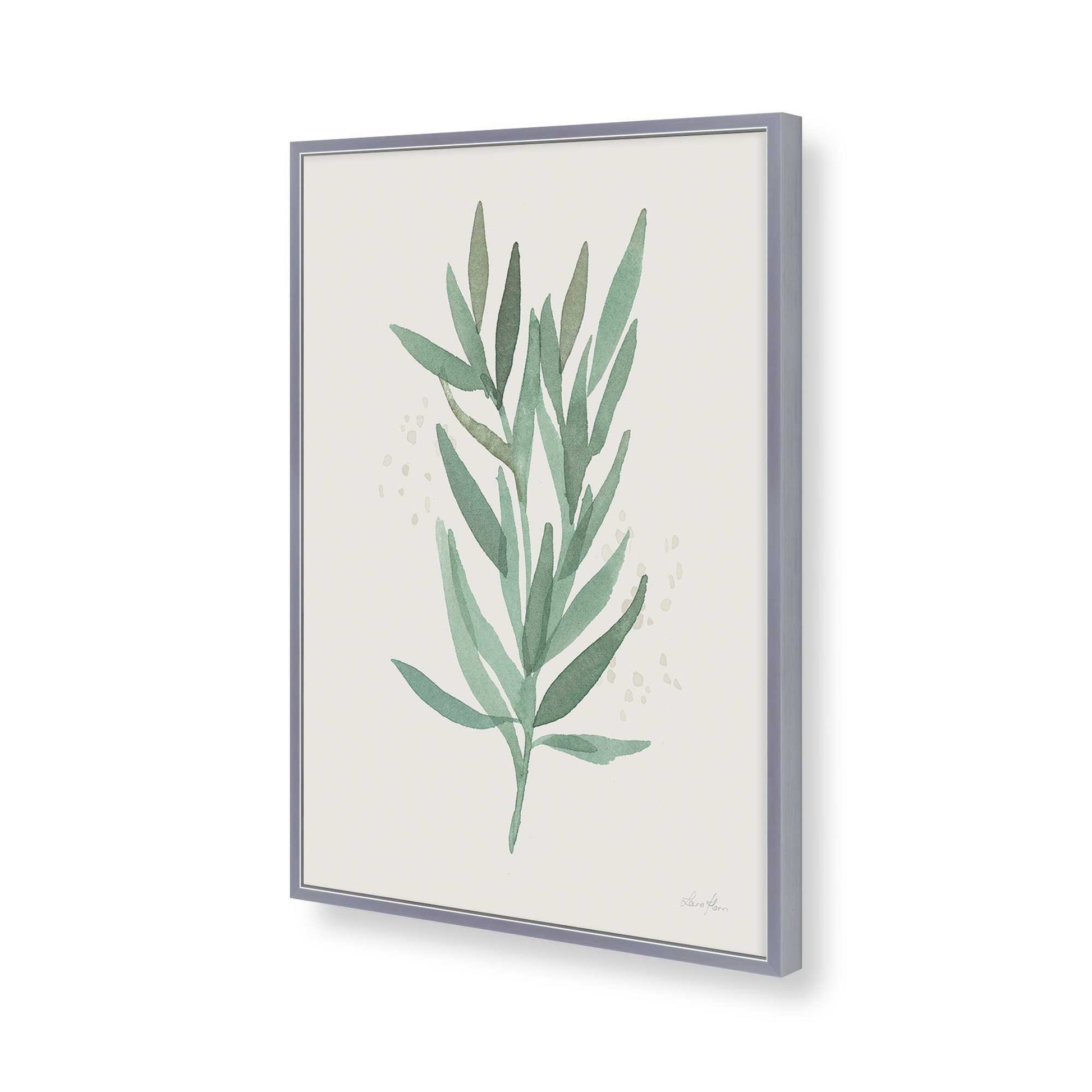 [Color:Polished Chrome], Picture of art in a Polished Chrome frame of the corner
