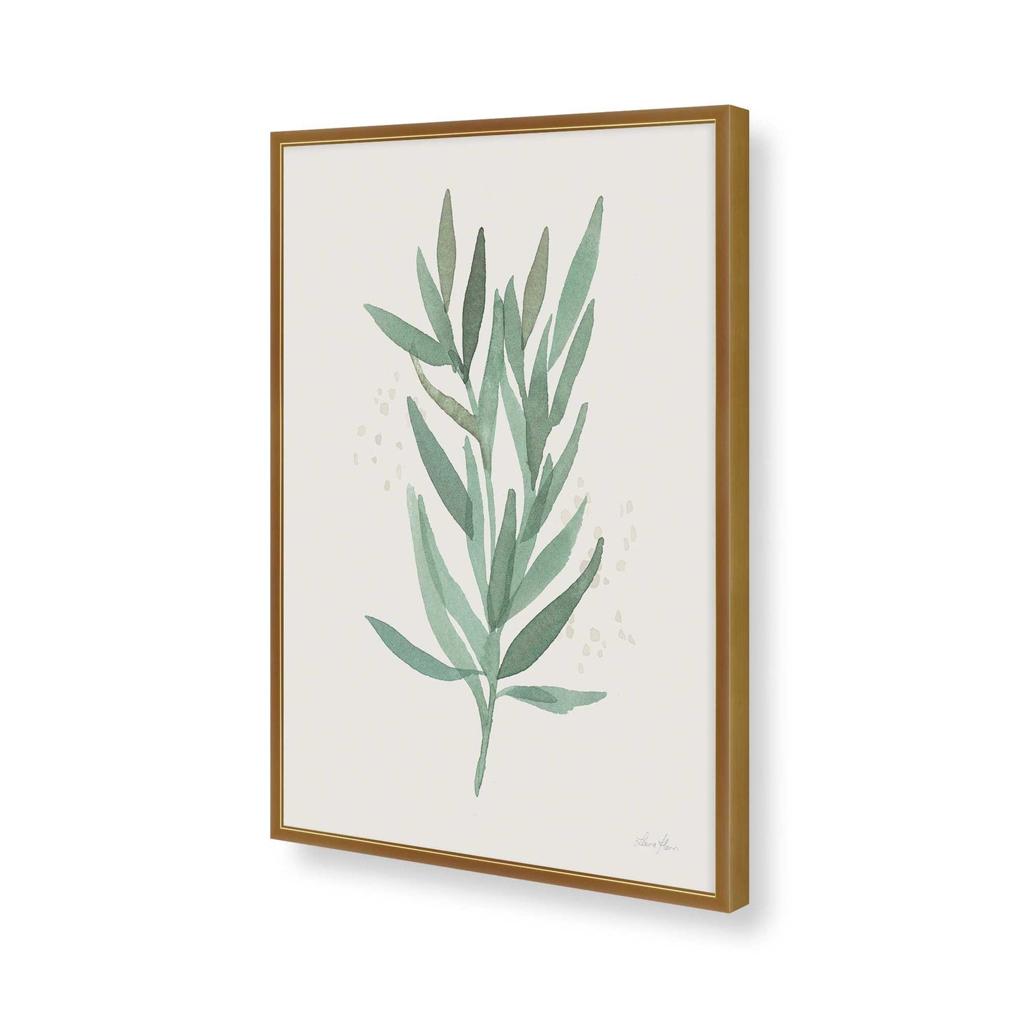[Color:Polished Gold], Picture of art in a Polished Gold frame of the corner