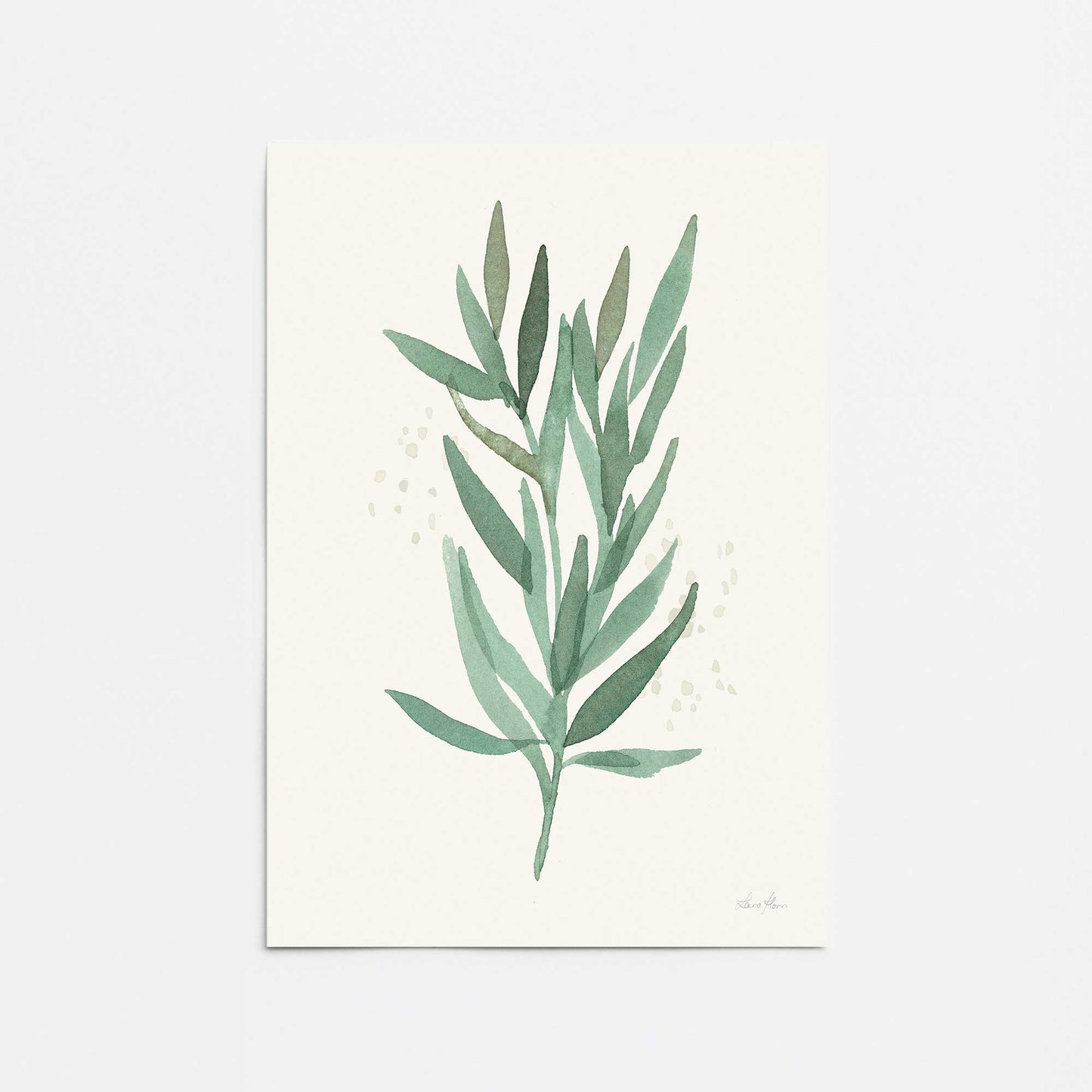 [color:Rolled Print], Picture of close up of art