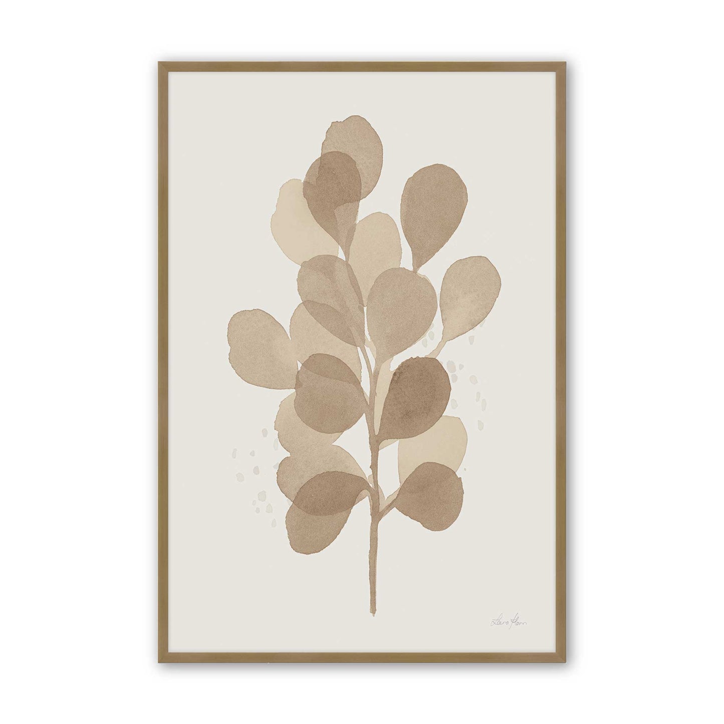 [Color:Brushed Gold], Picture of art in a Brushed Gold frame