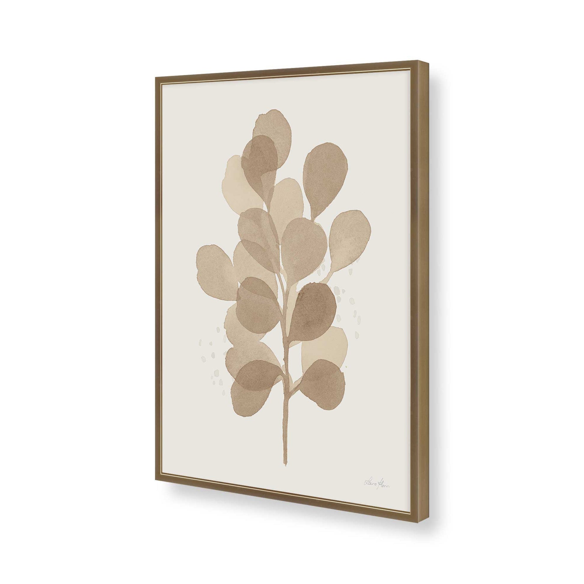 [Color:Brushed Gold], Picture of art in a Brushed Gold frame of the corner