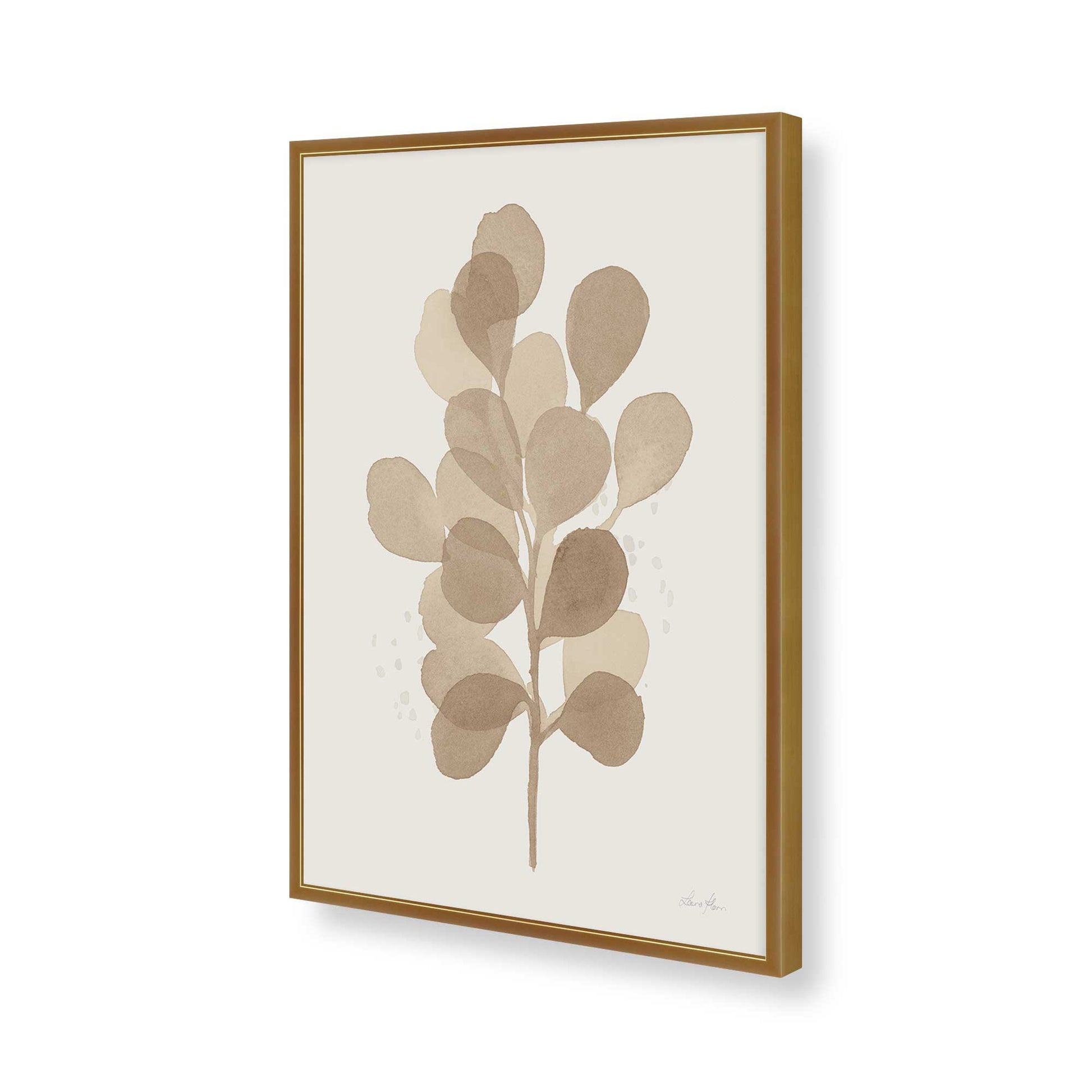[Color:Polished Gold], Picture of art in a Polished Gold frame of the corner