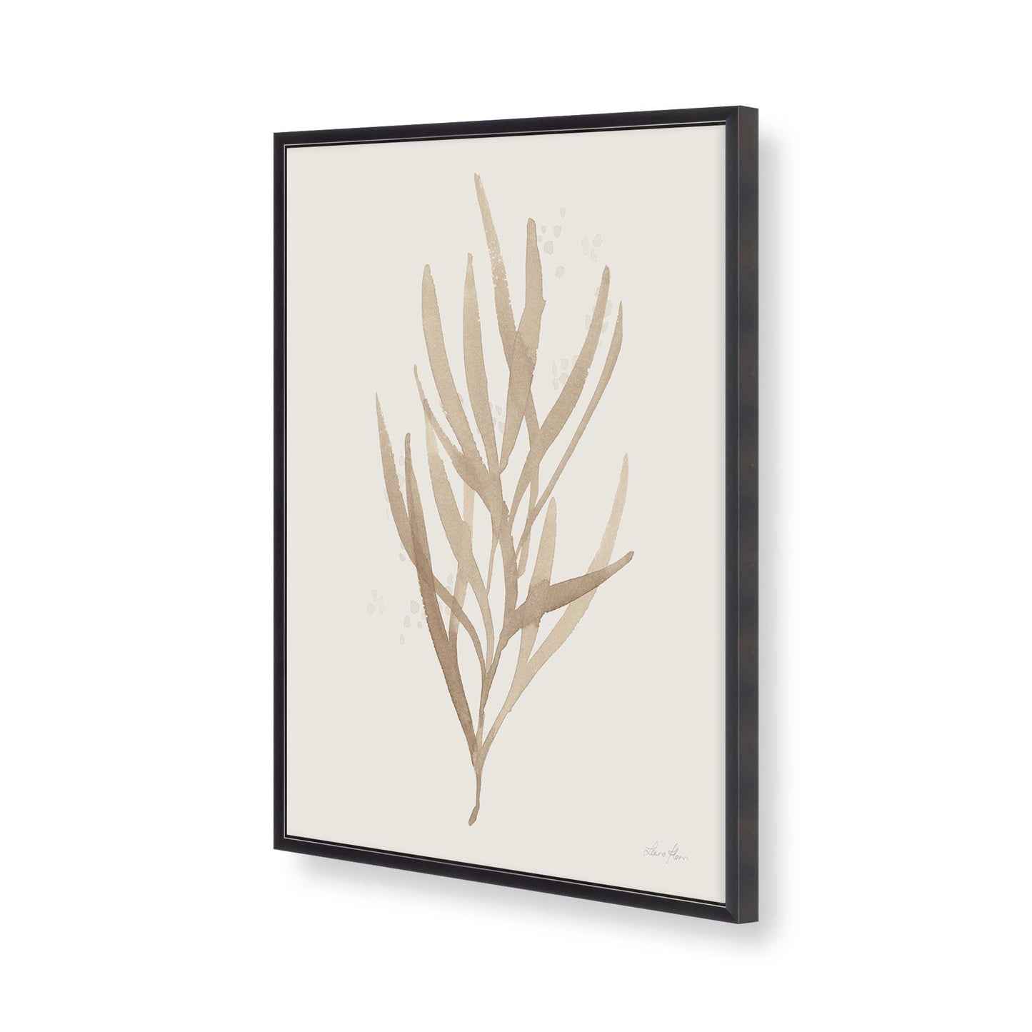 [Color:Weathered Zinc], Picture of art in a Weathered Zinc frame of the corner
