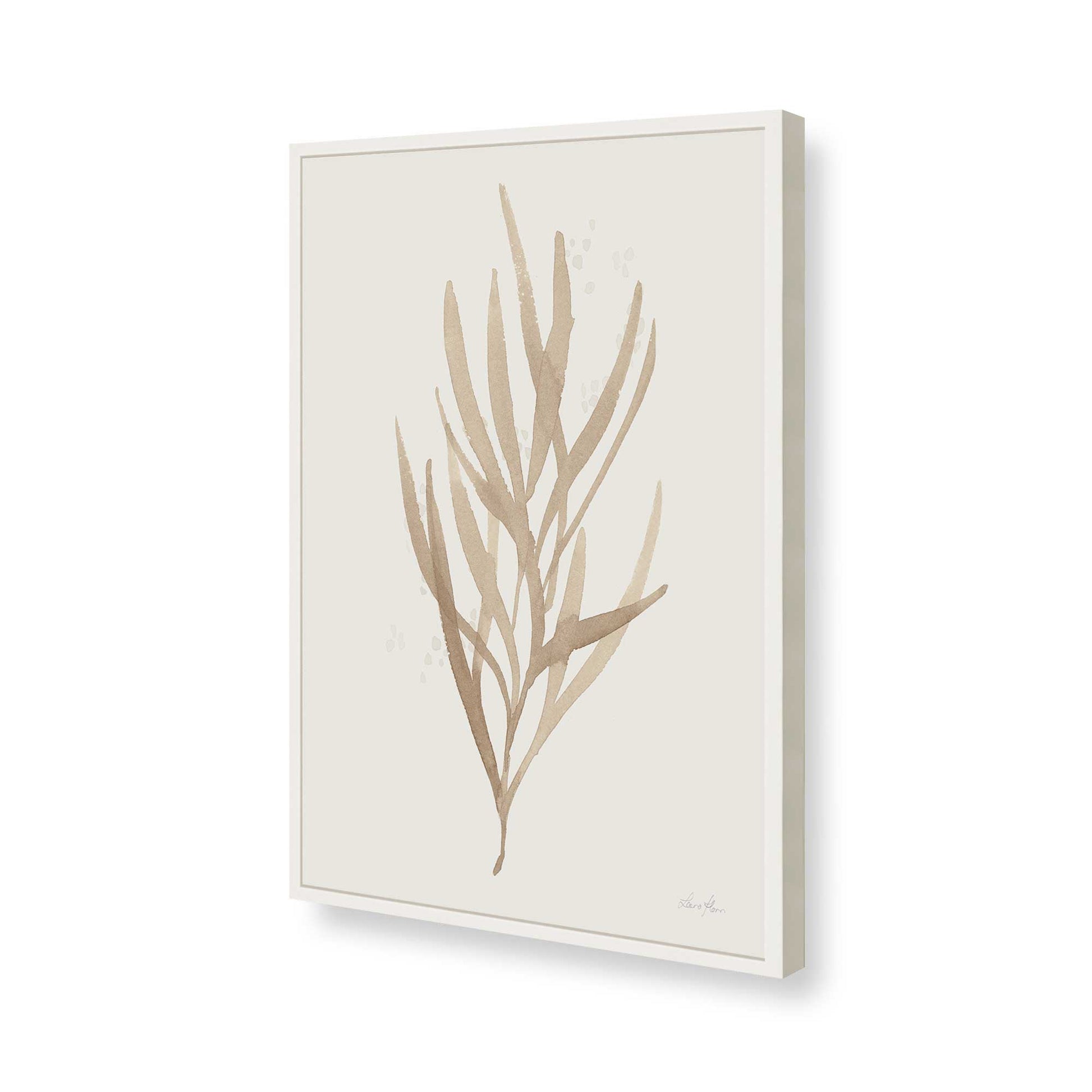 [Color:Opaque White], Picture of art in a Opaque White frame of the corner