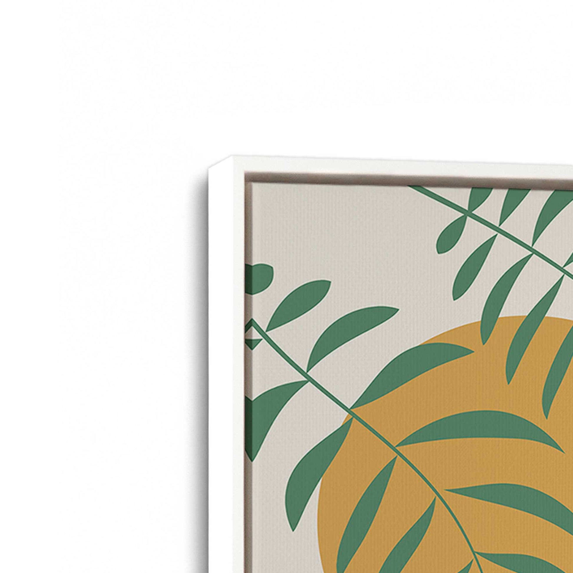 [Color:Opaque White], Picture of art in a White frame at an angle