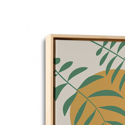 [Color:American Maple], Picture of art in a American Maple frame at an angle