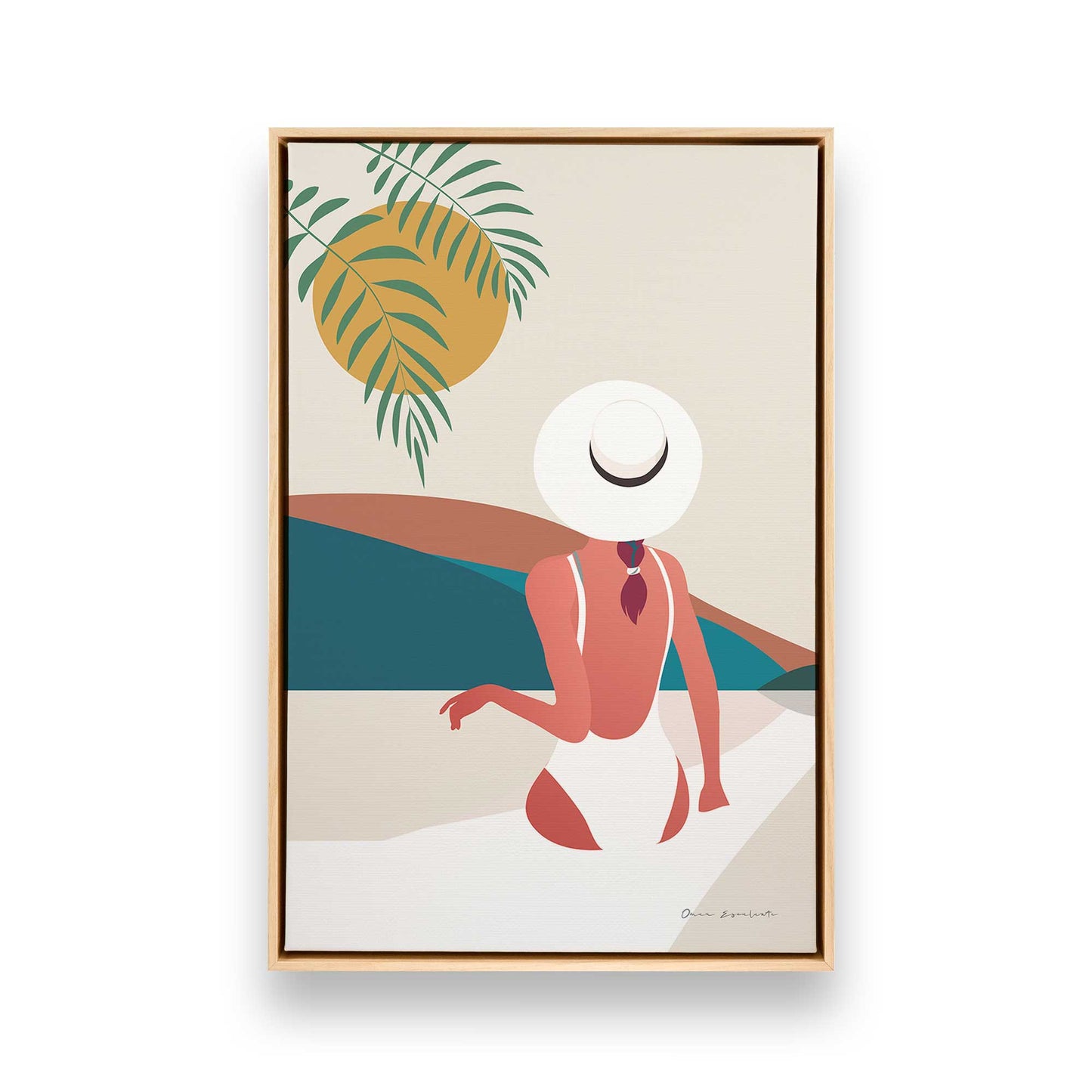 [Color:American Maple], Picture of art in a American Maple frame