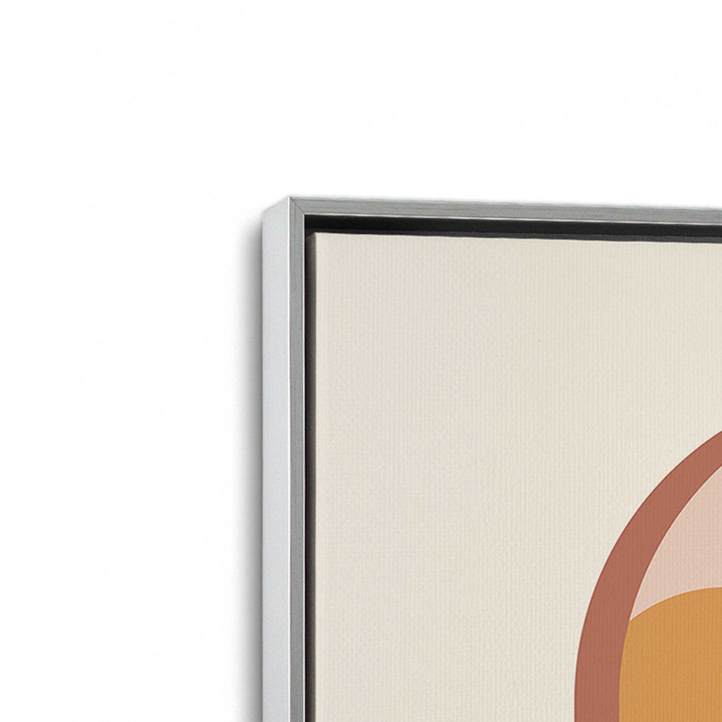 [Color:Polished Chrome], Picture of art in a Polished Chrome frame at an angle