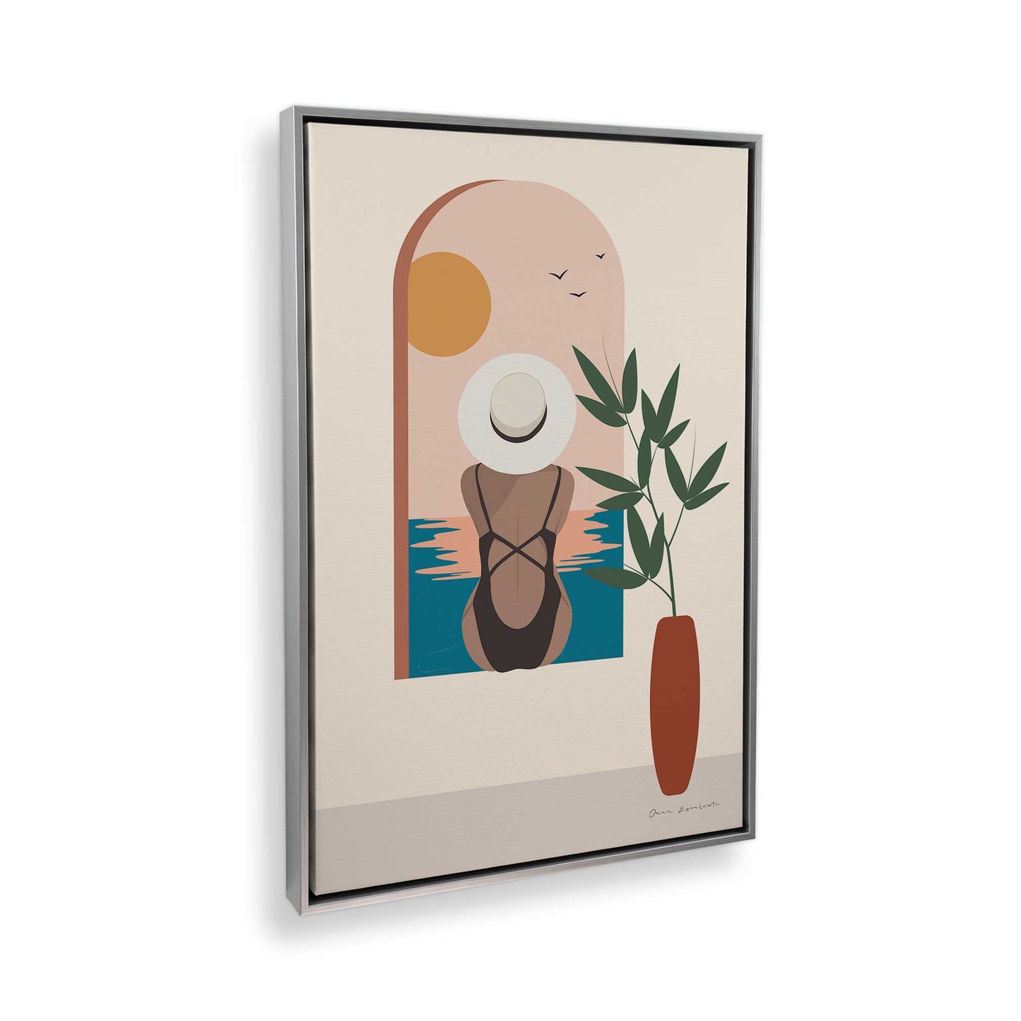 [Color:Polished Chrome], Picture of the corner of the art