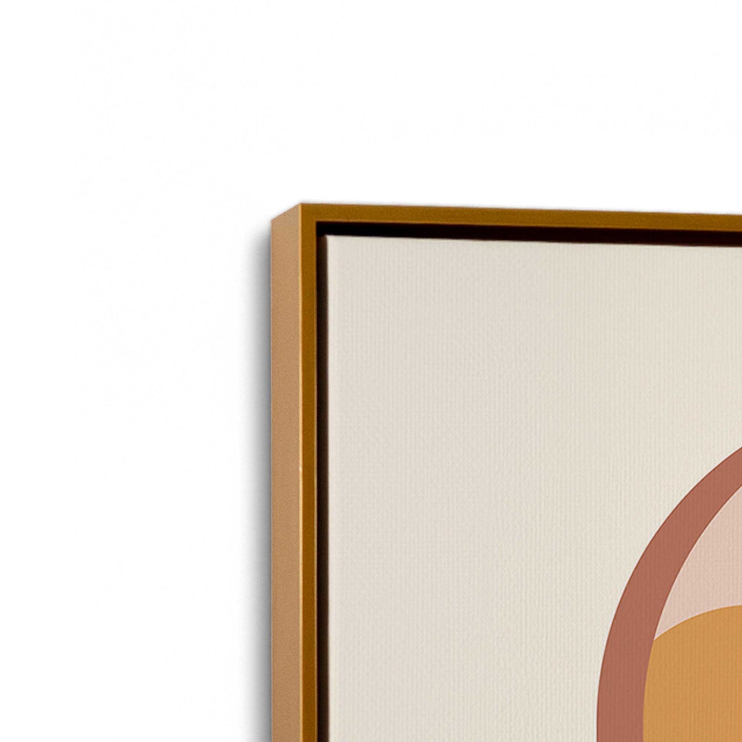[Color:Polished Gold], Picture of art in a Polished Gold frame at an angle