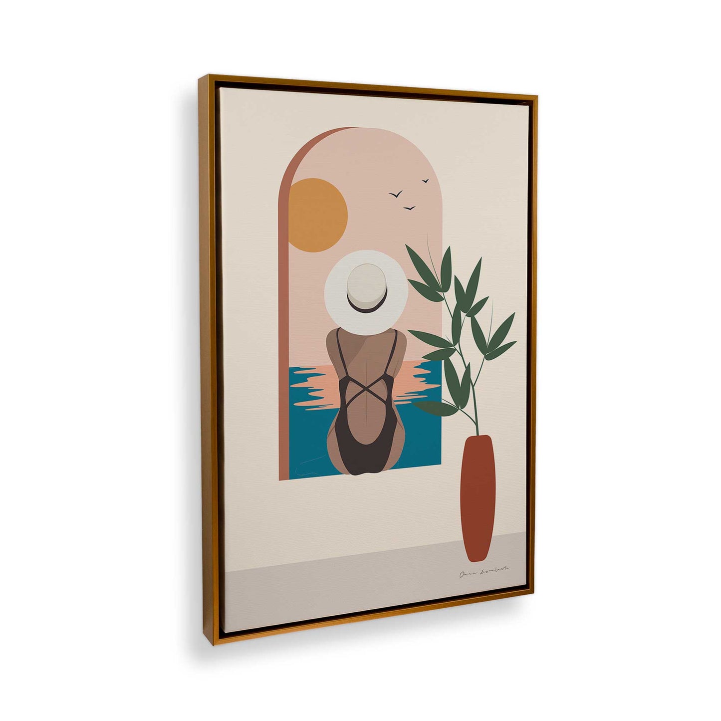 [Color:Polished Gold], Picture of the corner of the art