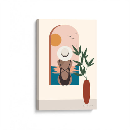 [Color:Stretched Canvas], Picture of art at an angle