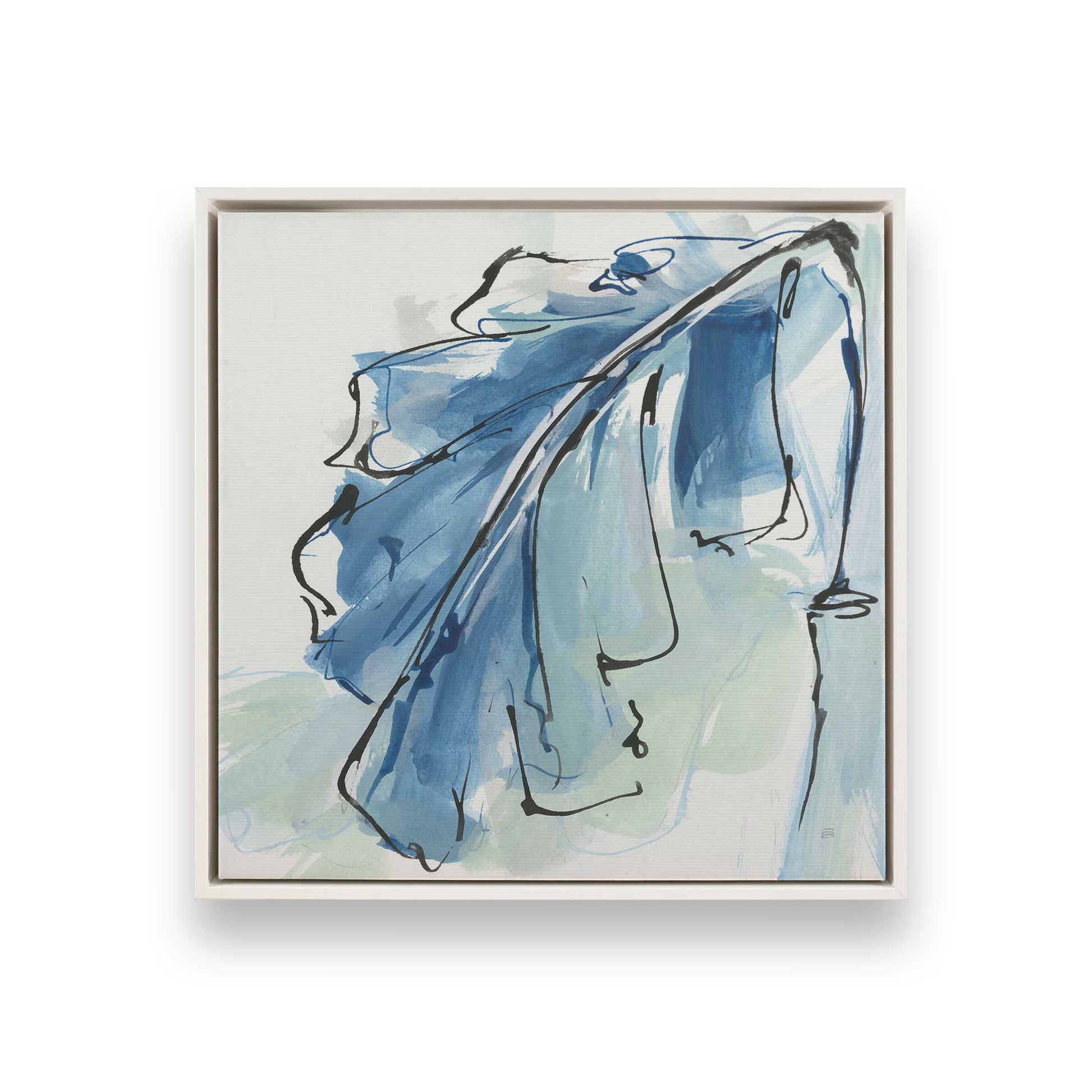 [Color:Opaque White], Picture of art in a White frame