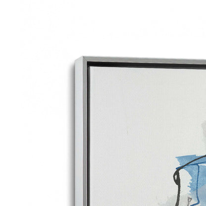 [Color:Polished Chrome], Picture of art in a Polished Chrome frame at an angle