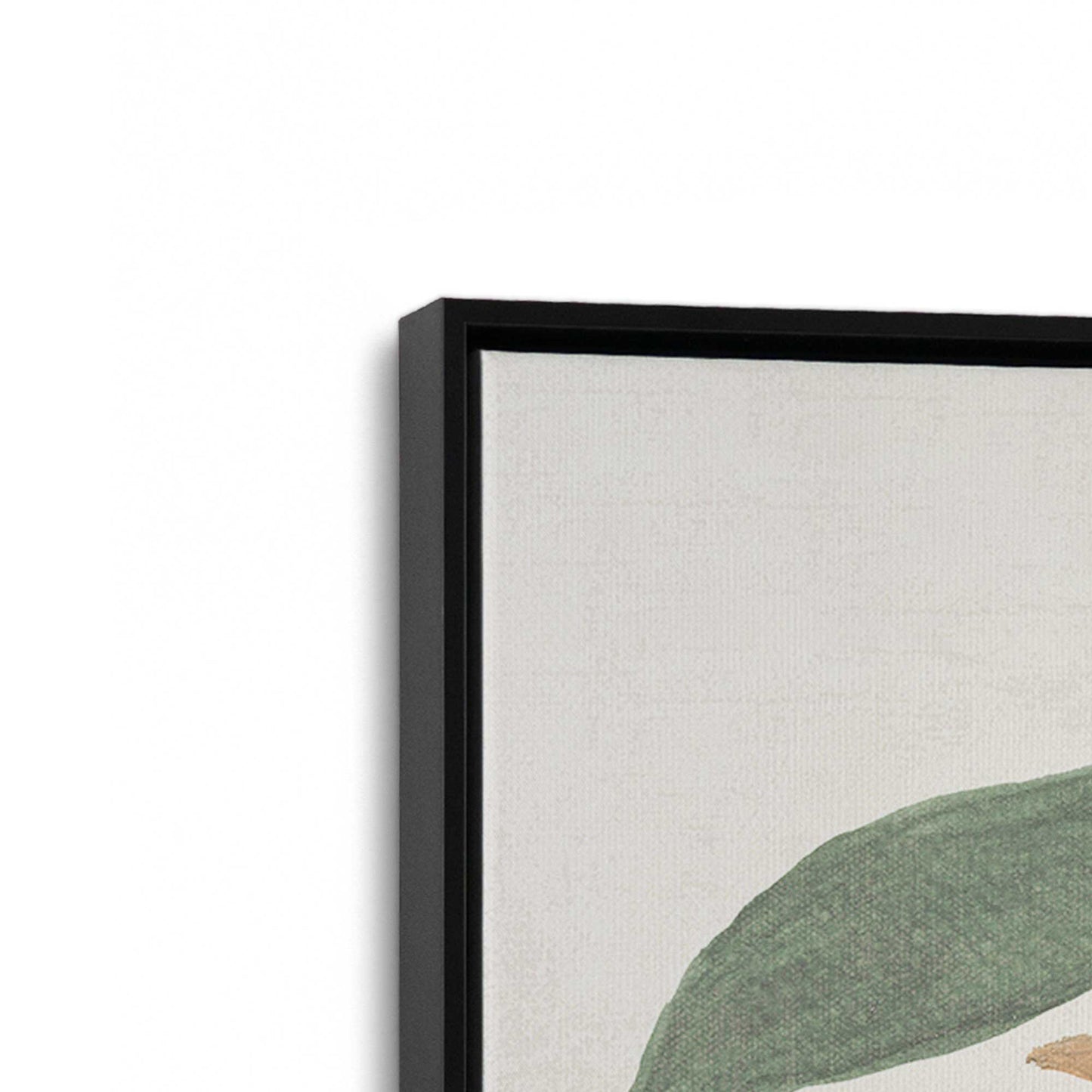 [Color:Satin Black], Picture of art in a Satin Black frame at an angle