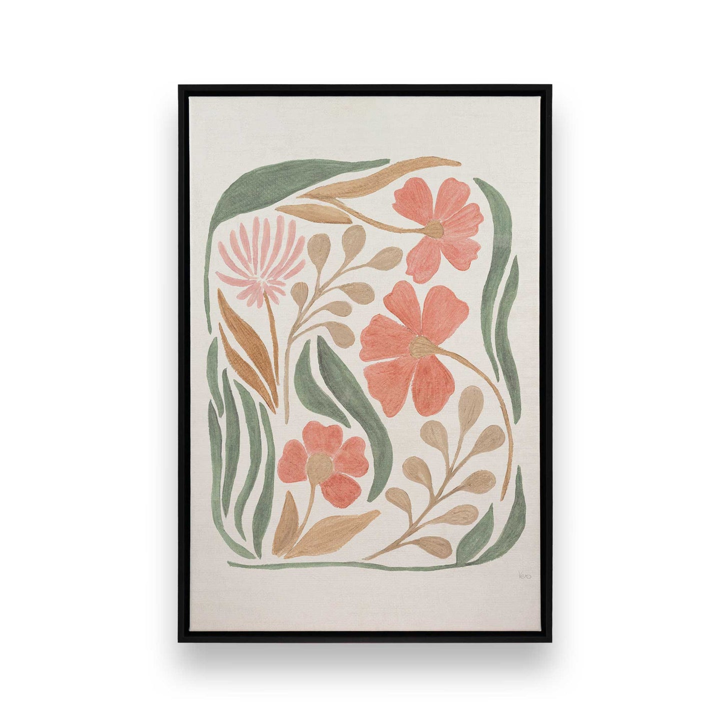 [Color:Satin Black], Picture of art in a Satin Black frame