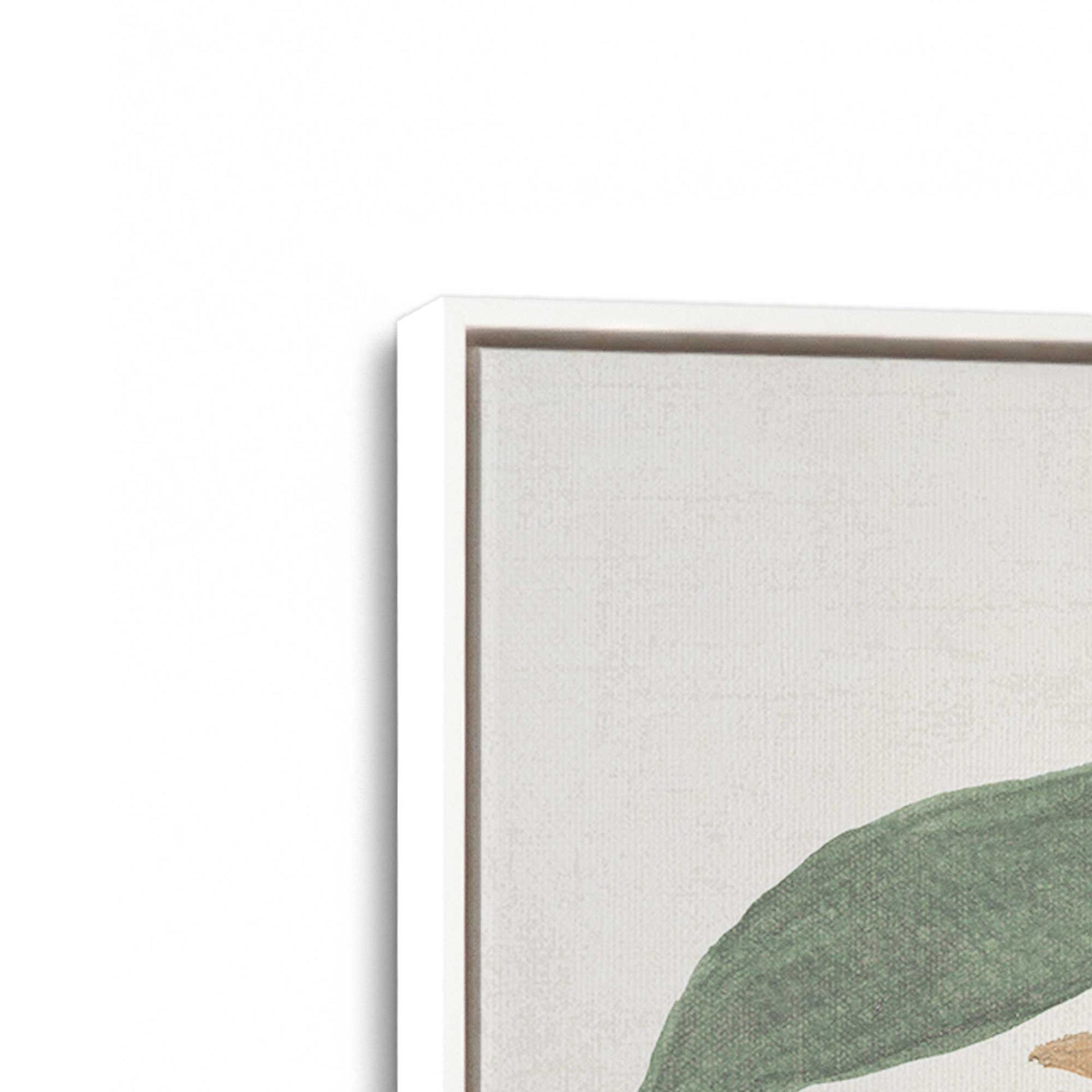 [Color:Opaque White], Picture of art in a White frame at an angle